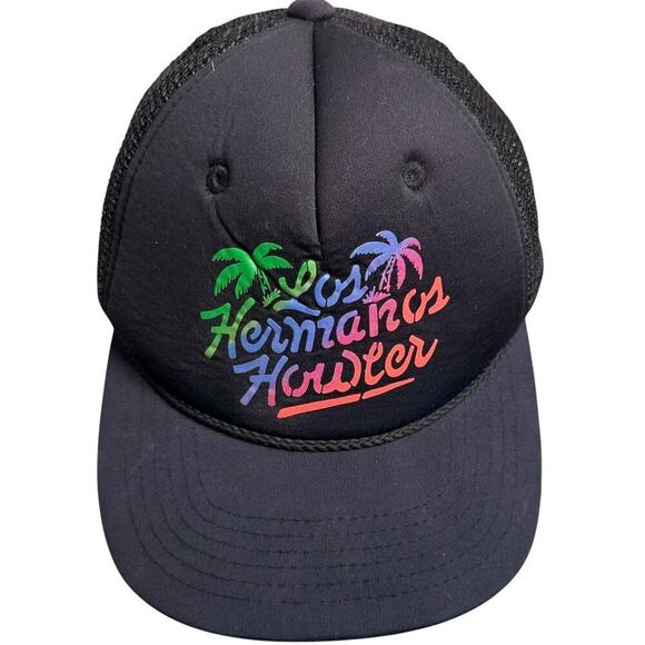 Howler Brothers Men's Trucker Snapback Hat Los Hermanos Howler Black Neon Retro - Picture 9 of 11
